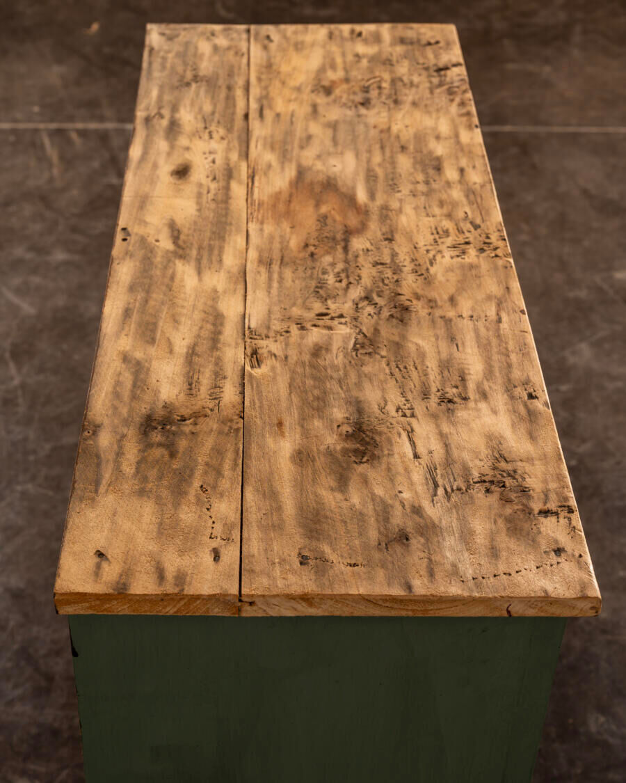 Almond green country buffet