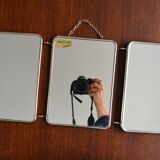 Triptych barber mirror from the 50s/60s