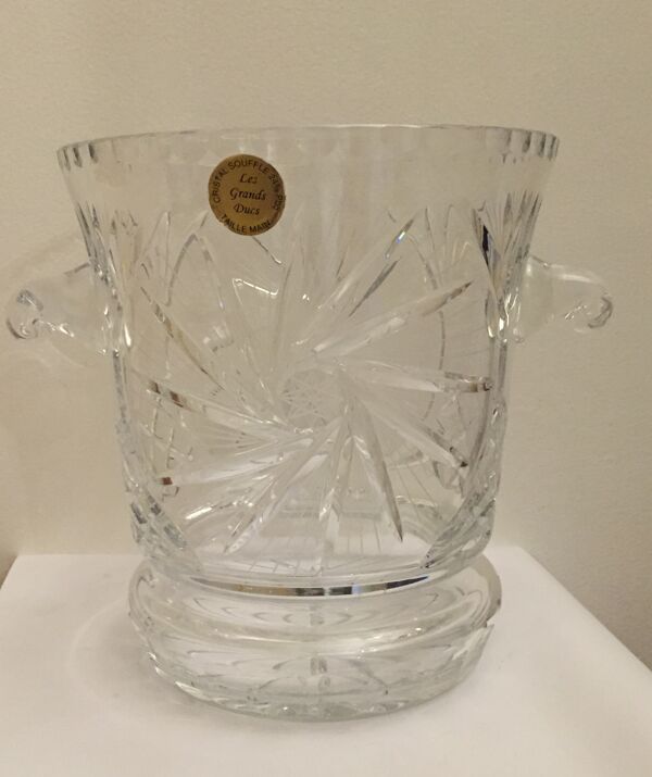 Seau à champagne en cristal