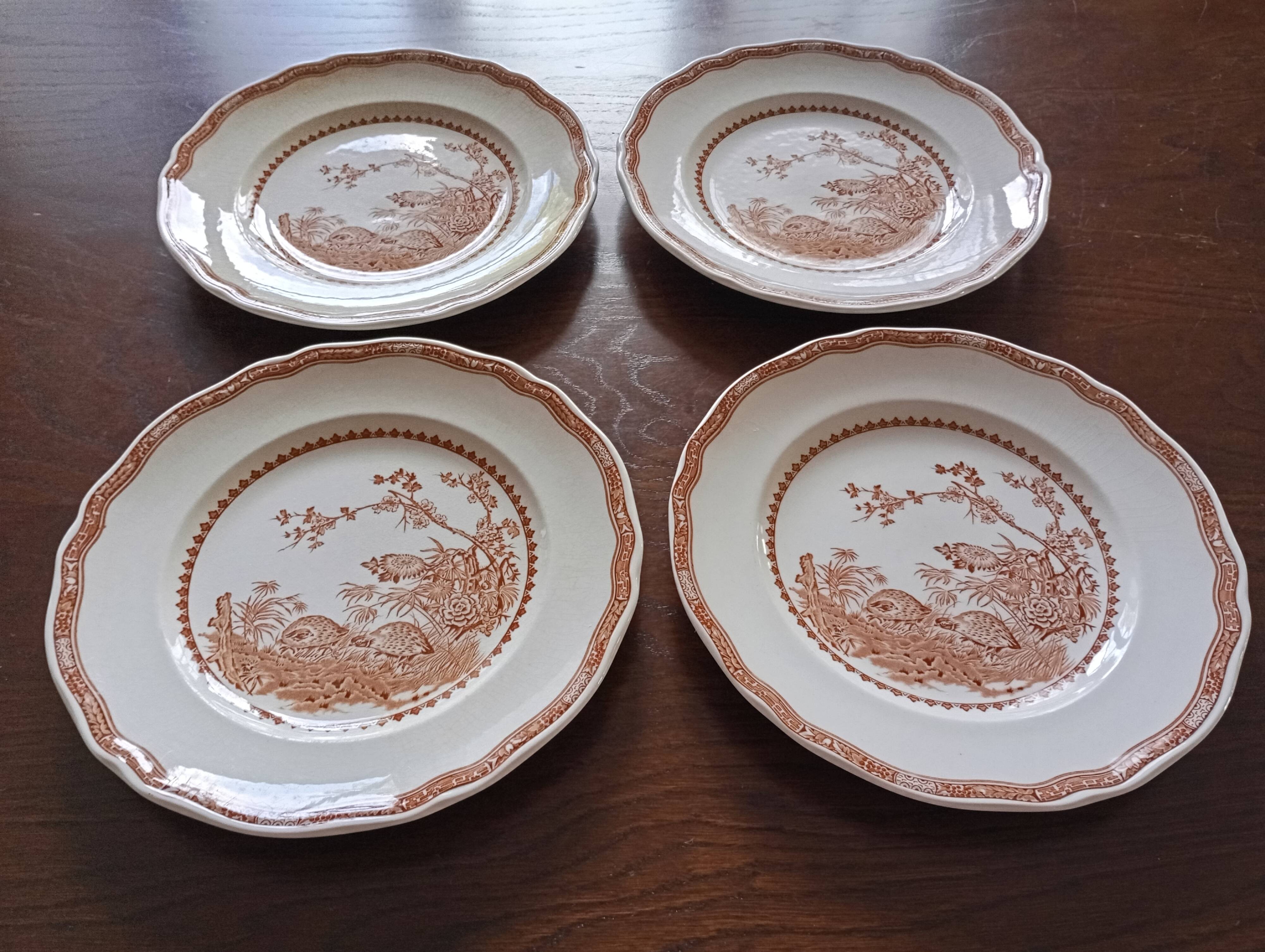 English flat plates by Furnivals "Quail"