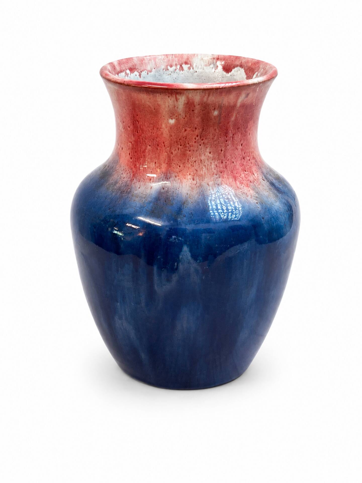 Vase from the 1940s/50s with oxblood glaze.