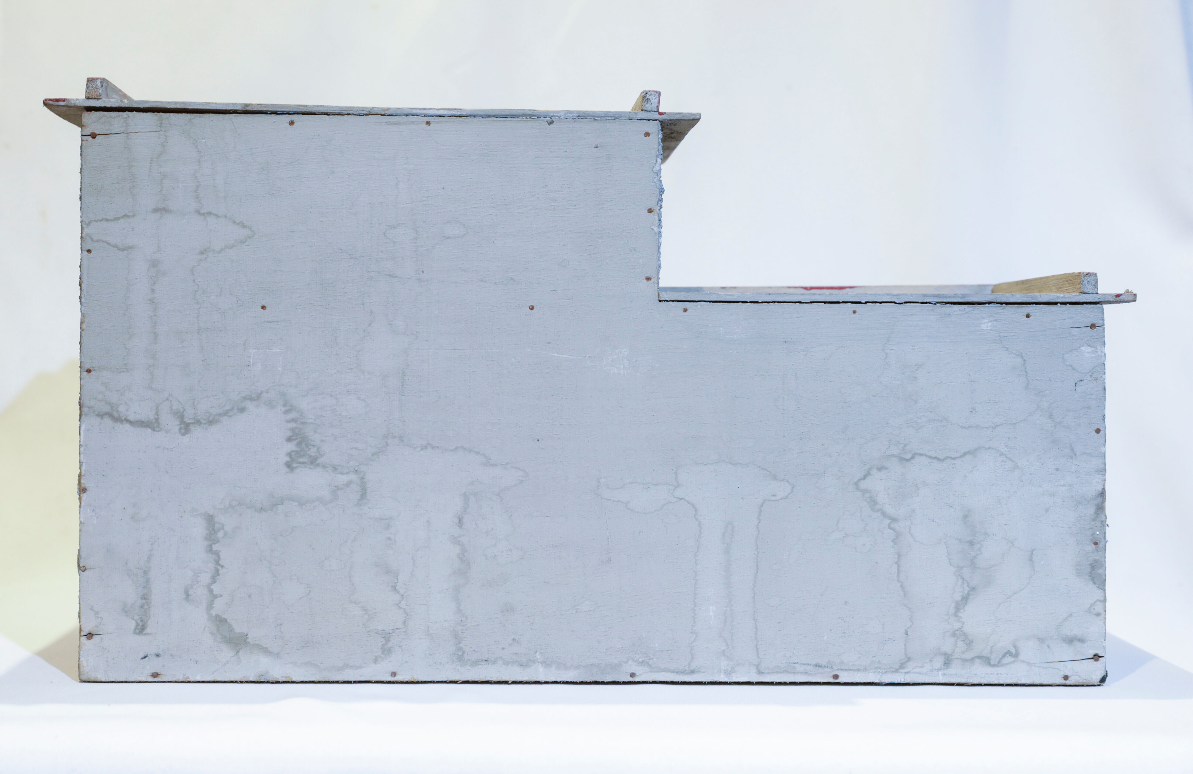 Old wooden garage toy