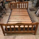 Bed 2 people in solid elm