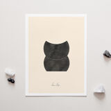 Geometric giclee art print, A3