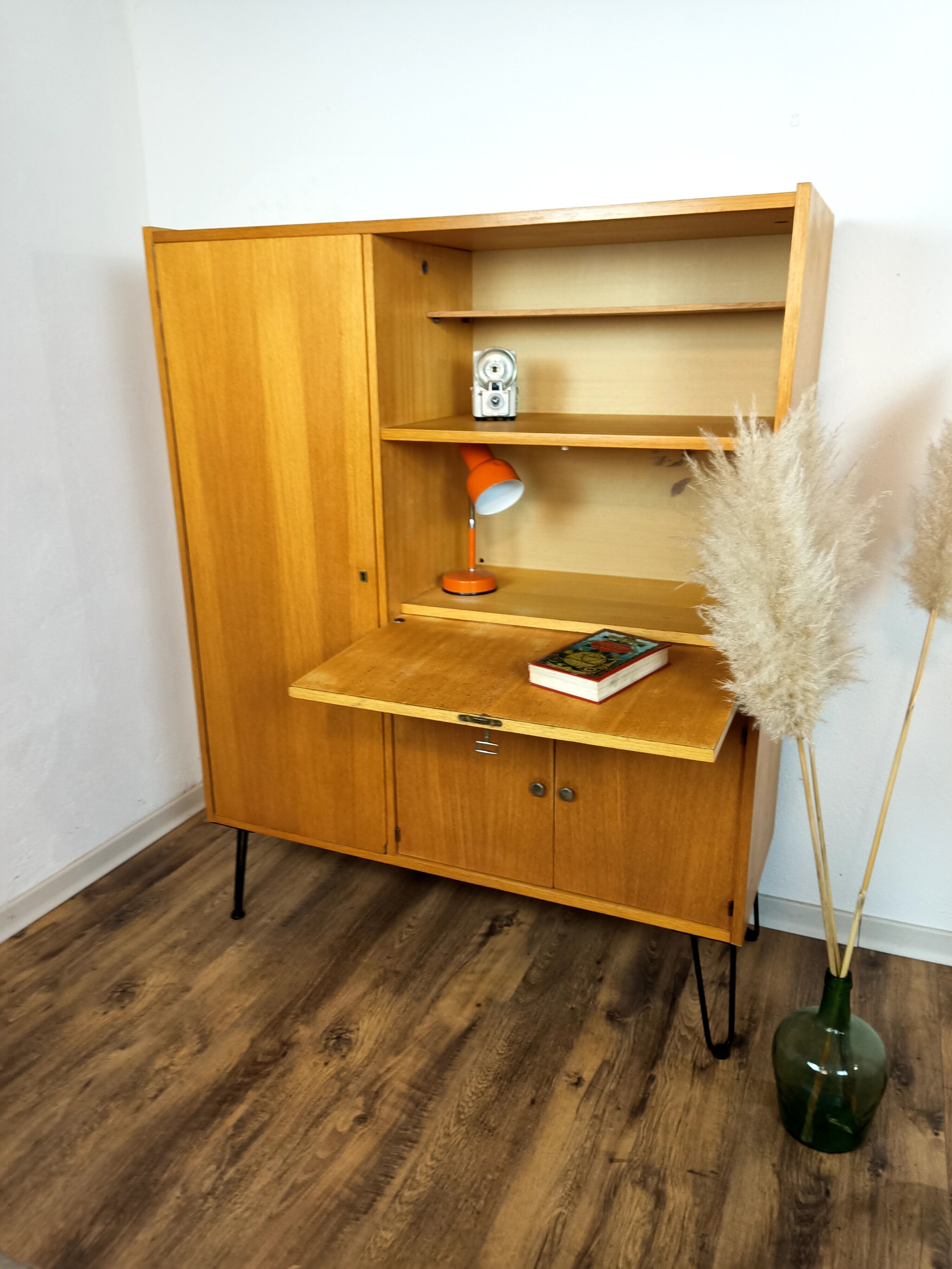 Vintage oak secretary