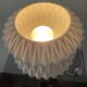 Vintage lamp 70s porcelain and chrome foot