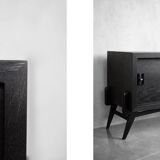 Vintage Mid-Century Scandinavian Modern Dark Oak Sideboard, 1960s