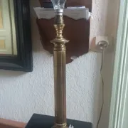 Lamp base in brass and marble - 1970s/1980s