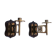 Pair of wall candle holders