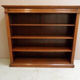 Antique oak open bookcase