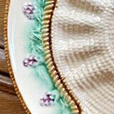 Old Longchamp asparagus artichoke barbotine plate