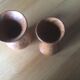2 sandstone vases