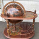 Globe bar terrestre – vintage – ornements – meuble bar a roulette