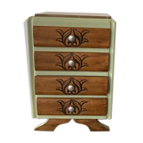 Small commodity 4 drawers art deco