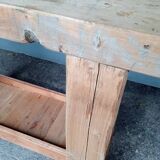 Workbench 120cm old solid wood