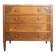 Art Deco commode with marble top, vintage antique furniture.