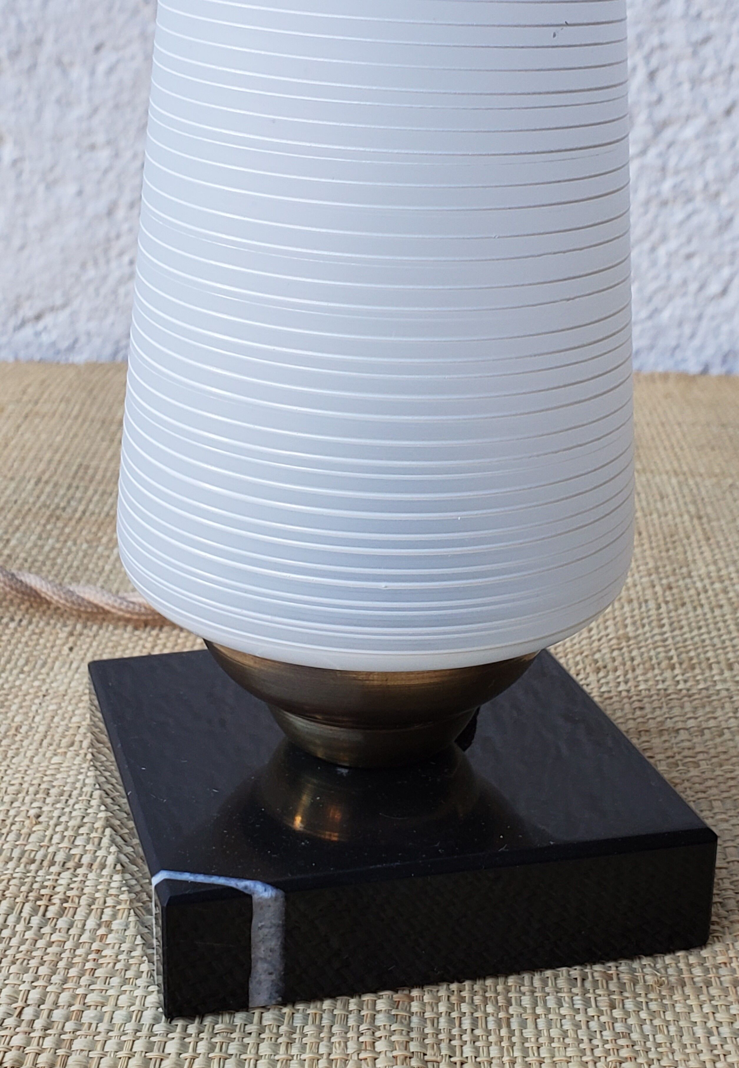 Marble and glass lamp