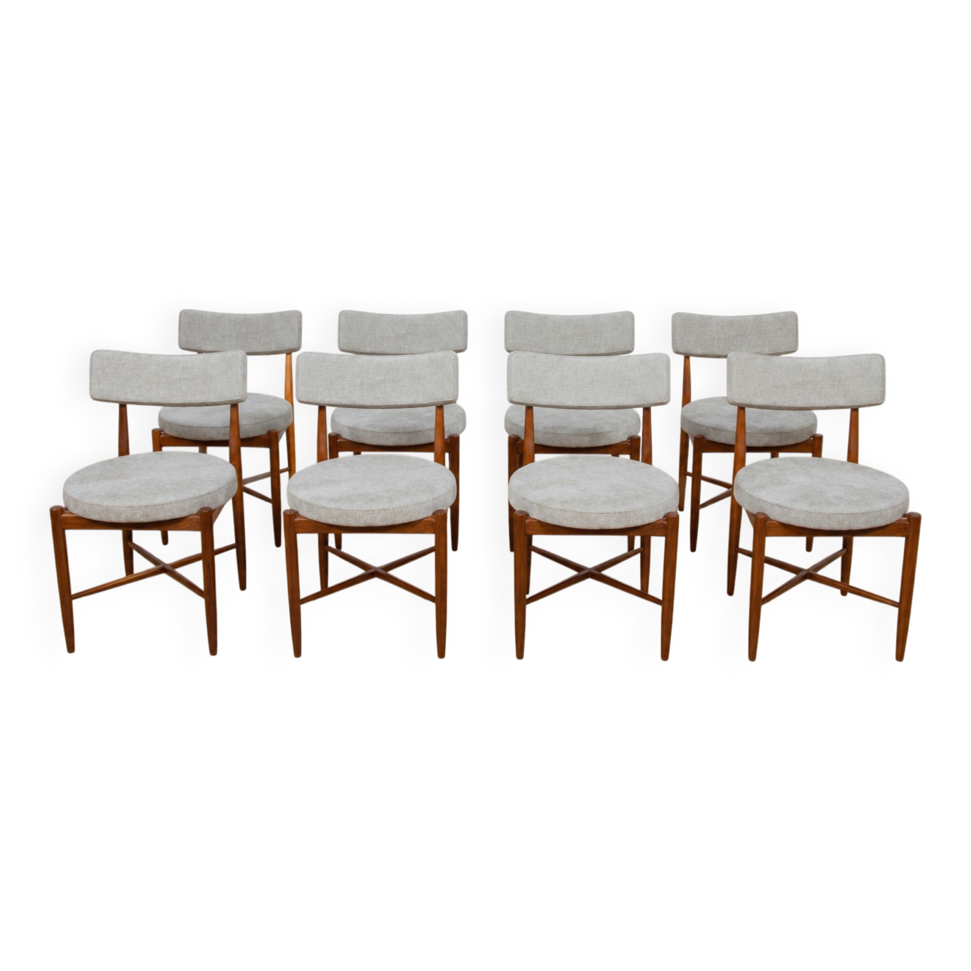 Mid-Century Teak Dining Chairs by Ib Kofod Larsen for G-Plan, 1960s, Set of 8