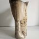 Large ceramic vase with floral pattern in the style of Vallauris.
