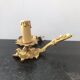 Former bougeoir lamp a main vintage brass
