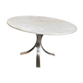 Table ronde en marbre années 70