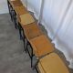 Set of 7 Vintage Industrial School Chairs / STOL Kamnik 1970s Yugoslavia