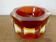 Octagonal vide poche or ashtray Sommerso Murano, design by Flavio Poli, 1970.