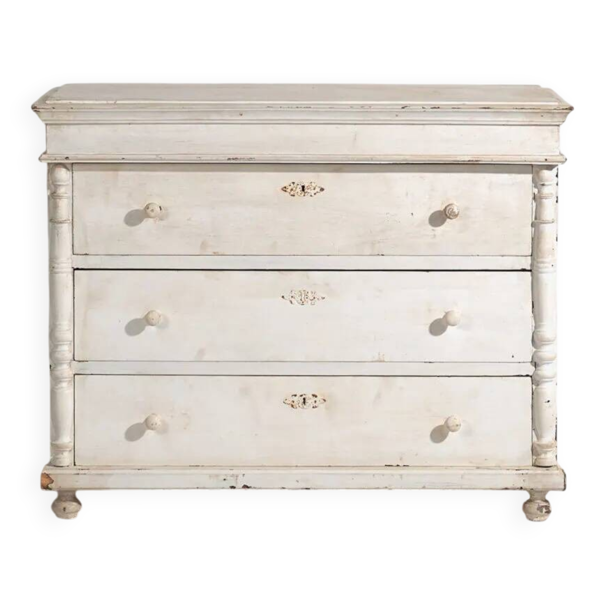 Antique white commode (c.1900) #18