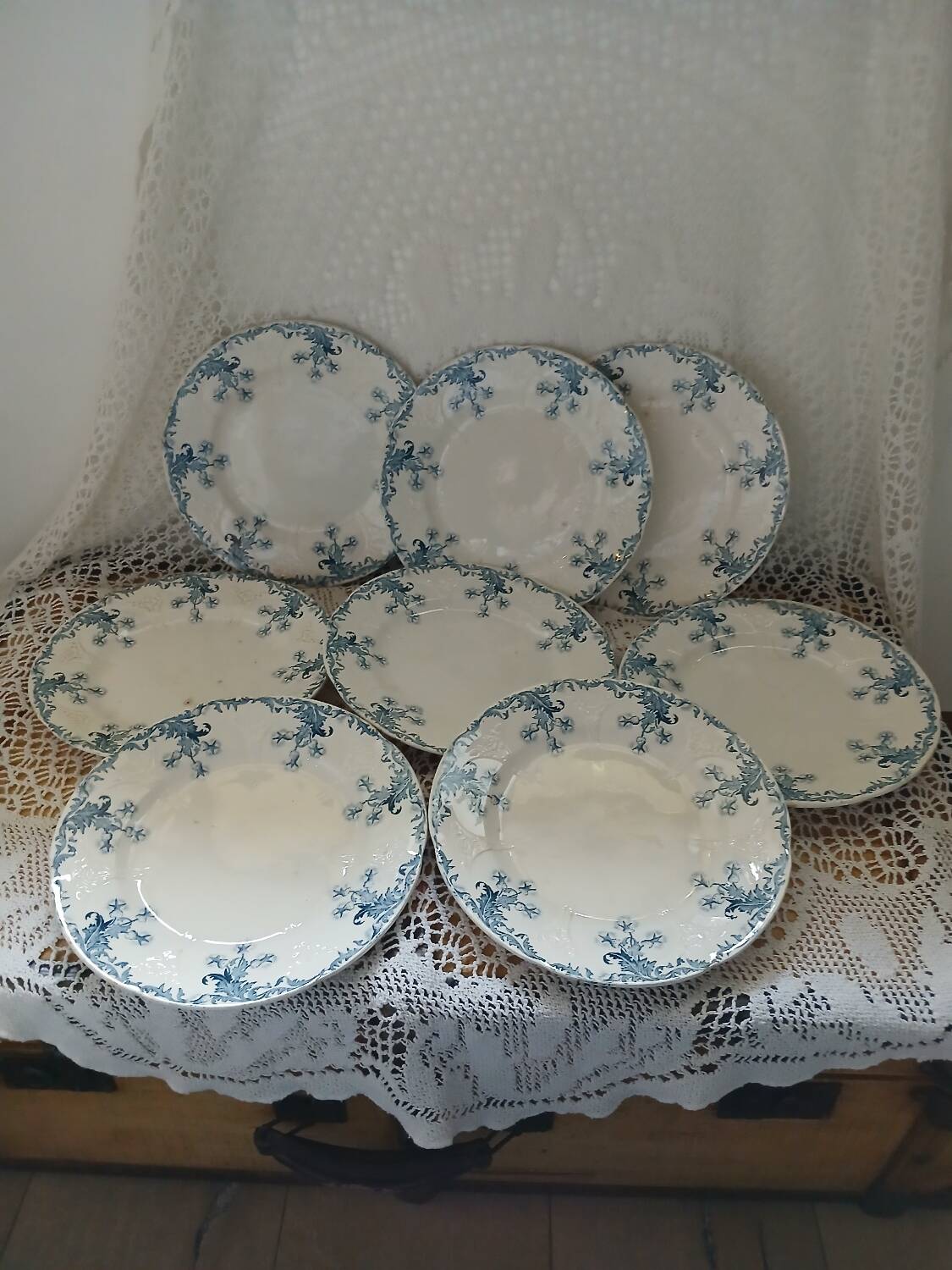 Longwy iron earth dinnerware set