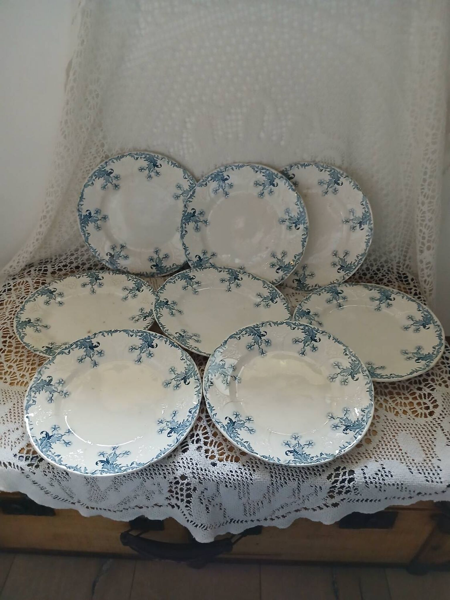Longwy iron earth dinnerware set
