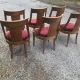 Suite of 6 chairs empire swan collar