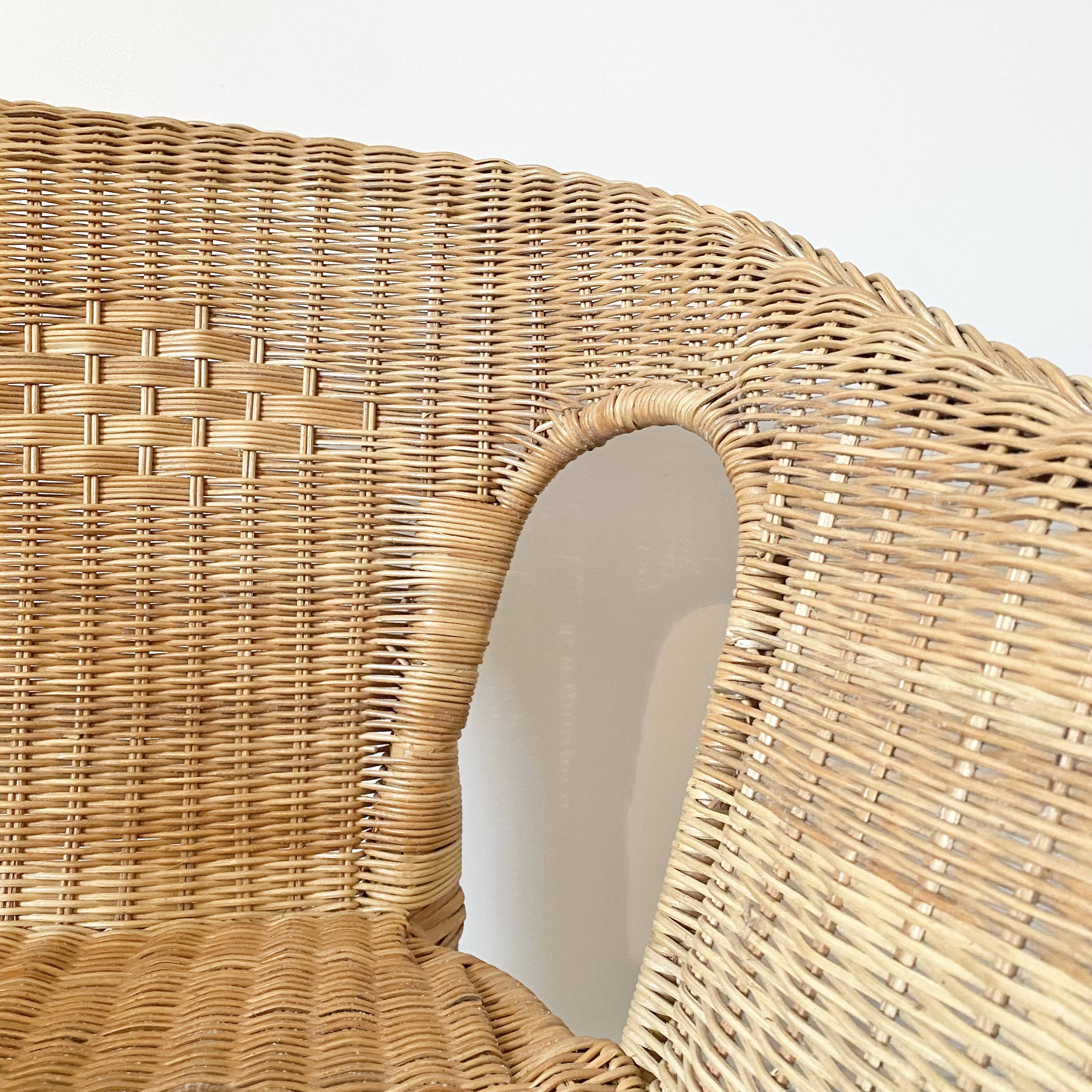 Vintage rattan armchair