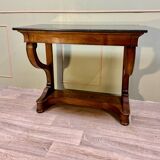 Empire Style Mahogany Cross Console 19th Century