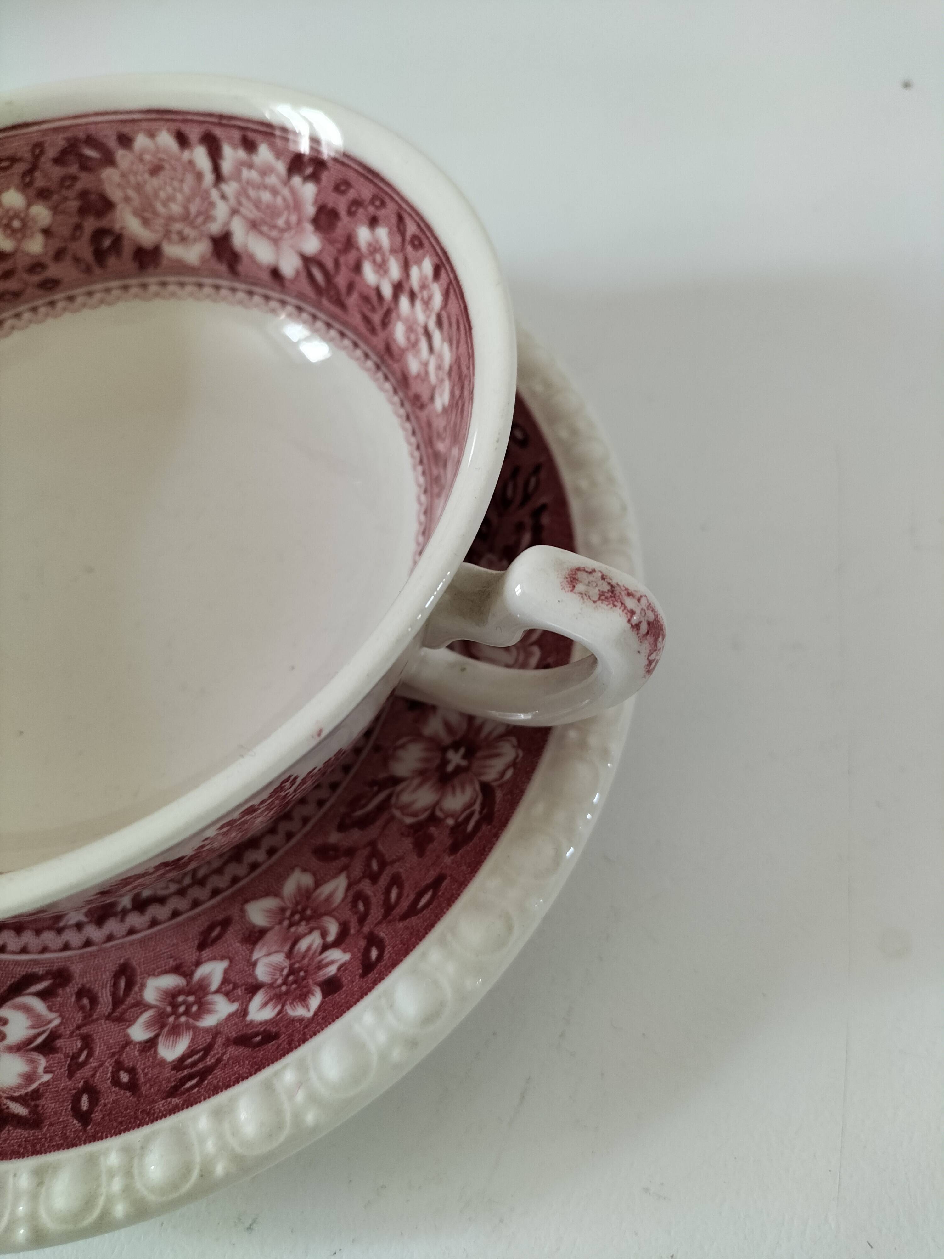Villeroy and Boch Rusticana two-handled cup and saucer