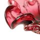 Vintage Red Murano Glass Fruit Bowl Organic 23cm