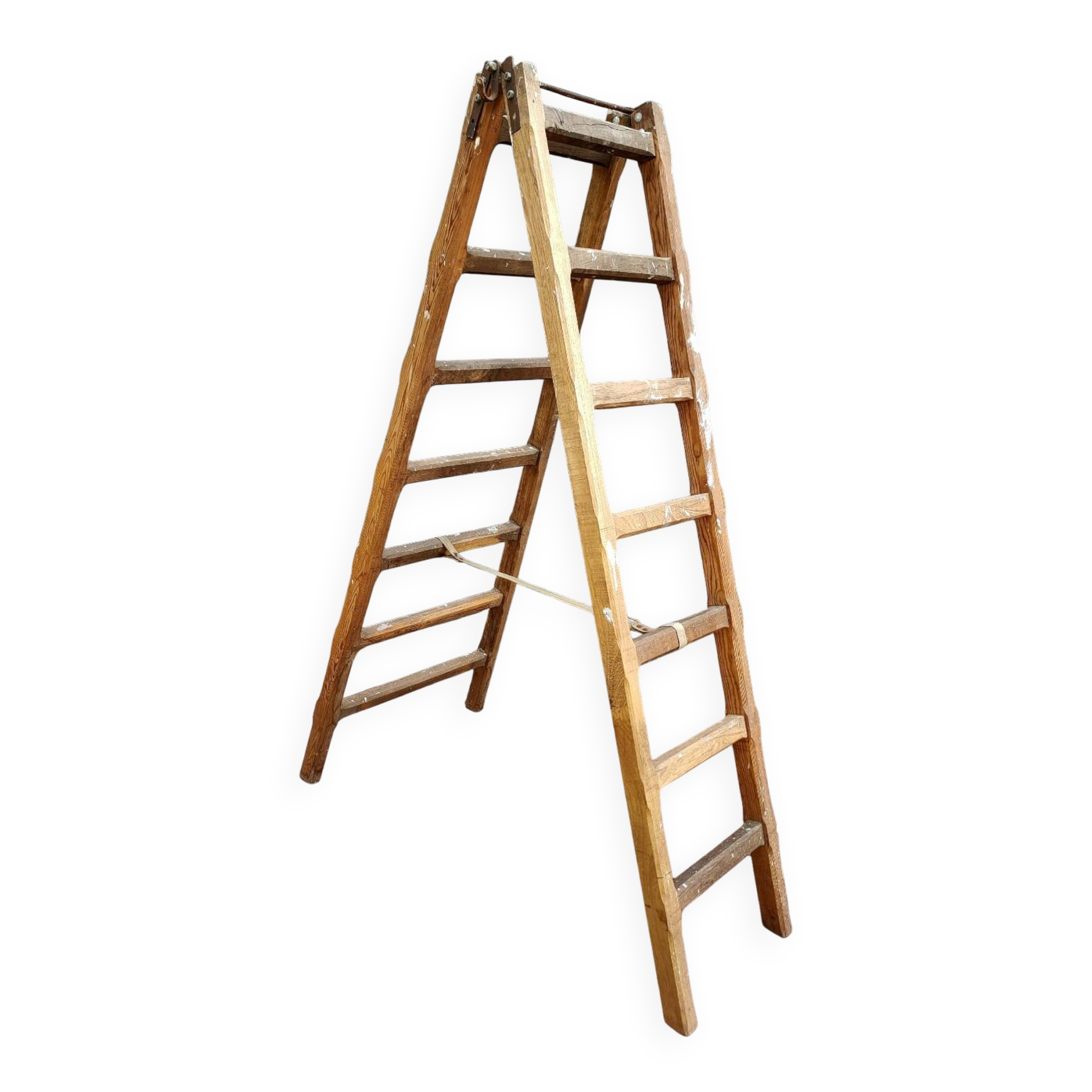 Old wooden painter's step ladder.