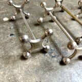 6 silver metal knife holders