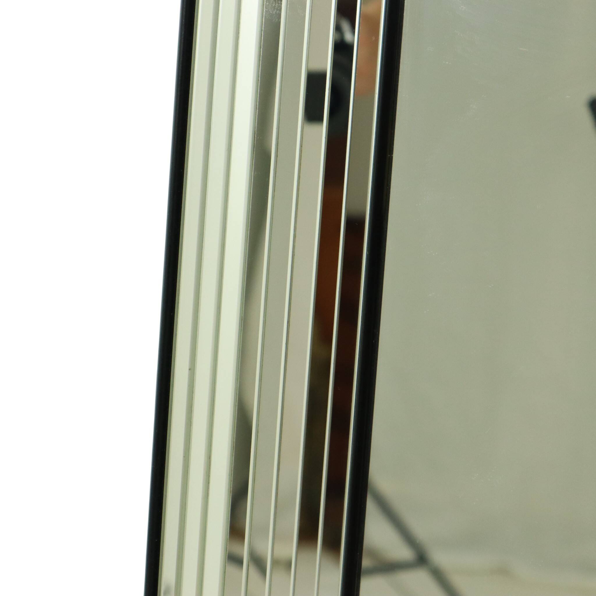 Vintage silver Deknudt mirror in Hollywood Regency style, 107 cm