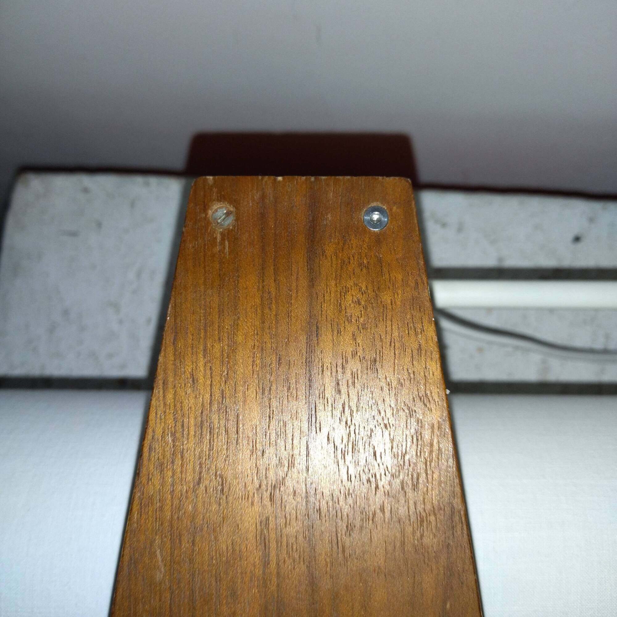 Paire d'appliques scandinave années 60 bois tissus
