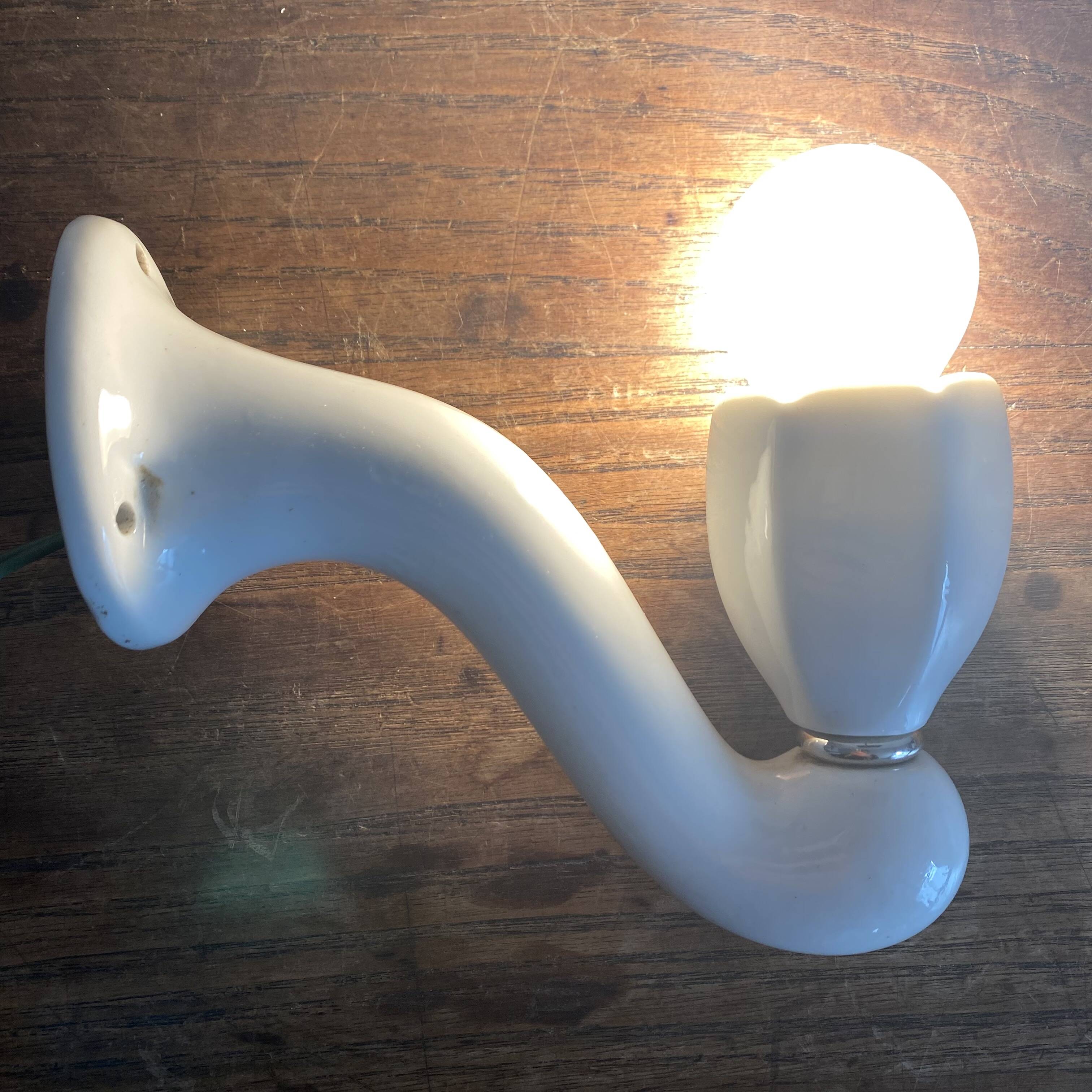 Art Deco porcelain wall light