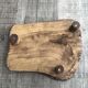 Plateau en bois - 3 pieds