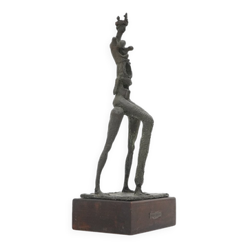 Sculpture en bronze de la Reine par Aldo Greco, années 1960