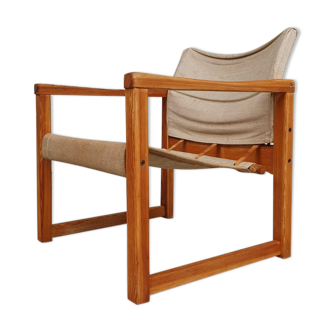 Pine sling chair by Karin Mobring for Ikea