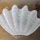 “Shell” wall lamp in gilded brass and frosted glass 1970