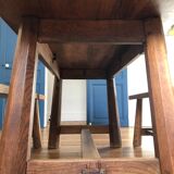 Farm table with its two benches