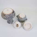 Annette Roux teapot and sugar bowl in Vallauris