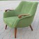 Sofa Orange organic Danish 50s/60s