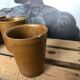 Lot 6 cups in earth-coloured stoneware
