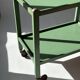 Painted wooden serving trolley, patinated, circa 1950