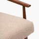 Fox armchair with footrest